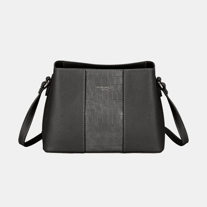 David Jones pu leather crossbody bag 