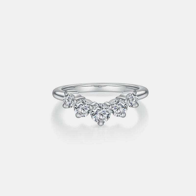 Dazzling Moissanite Silver Ring - Love Salve 
