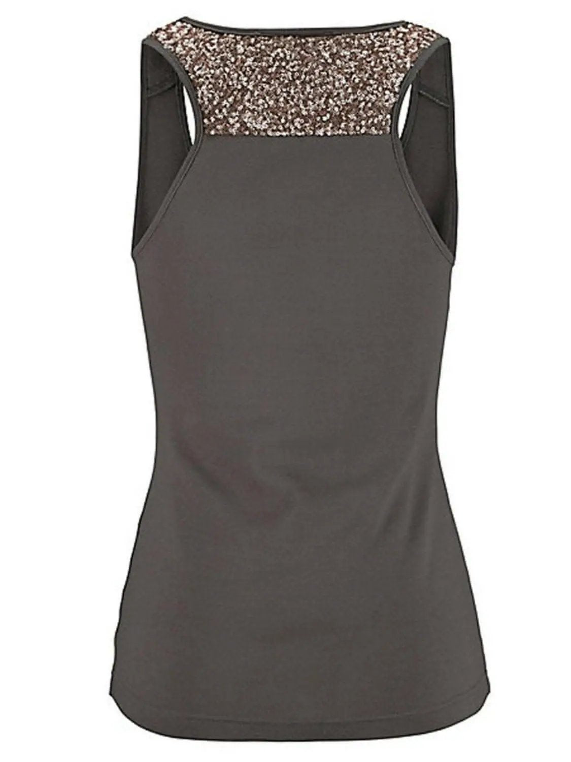 Dazzling sequin sheer tank top - Love Salve 