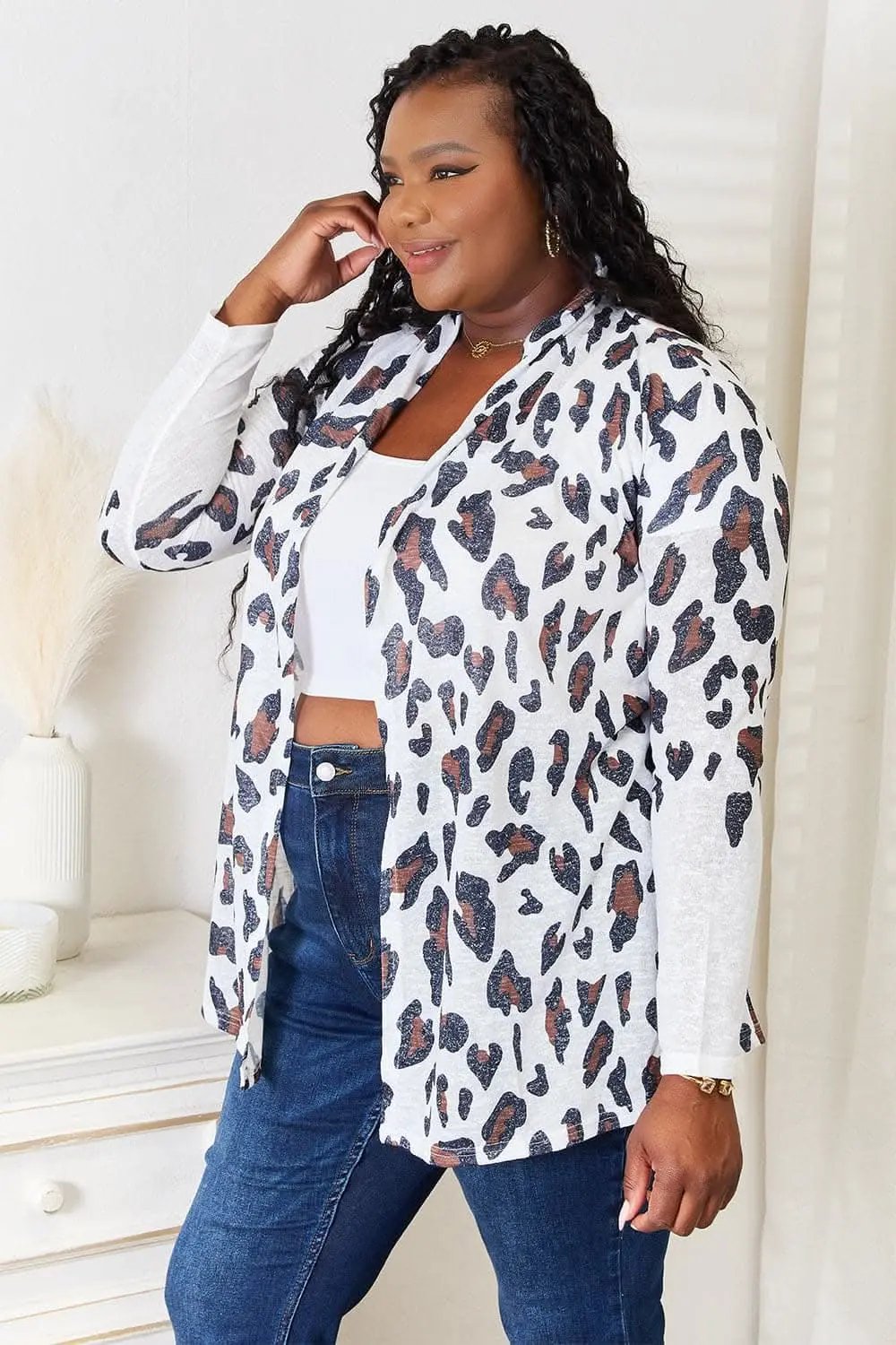 Double Take leopard cardigan - Love Salve 