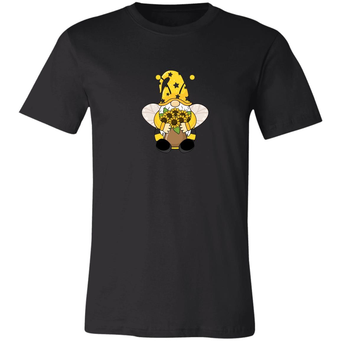 SunFlower Gnome Graphic Tee Gray or Black, Short or Long  Sleeve MM