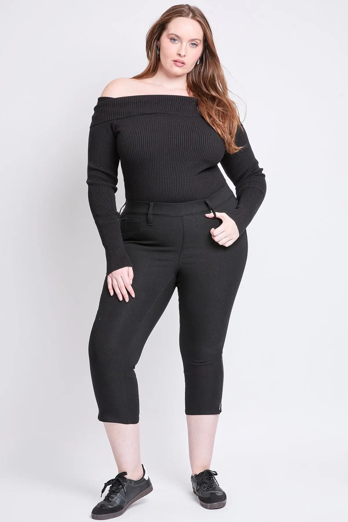 Women's Plus Hyperstretch Capri YMI JEANS