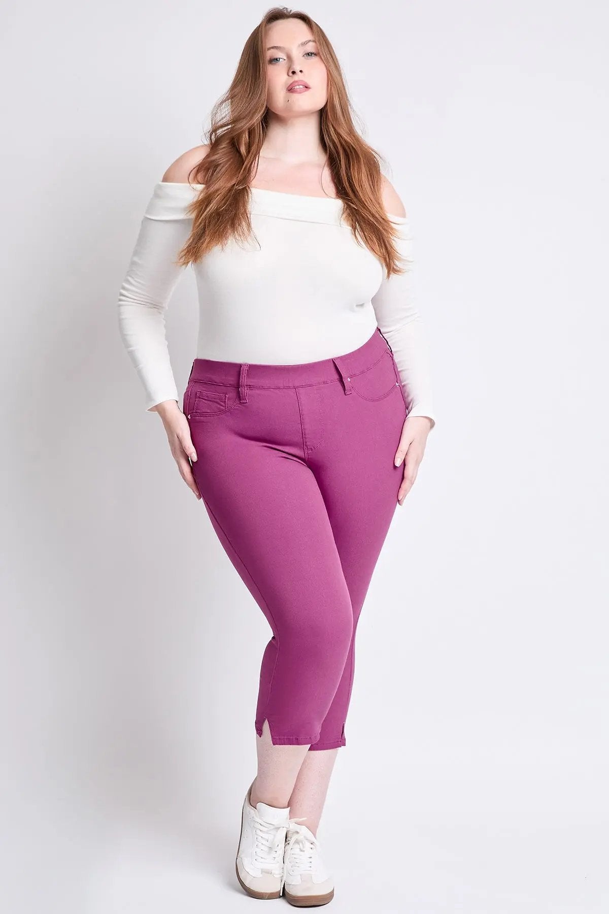 Women's Plus Hyperstretch Capri YMI JEANS