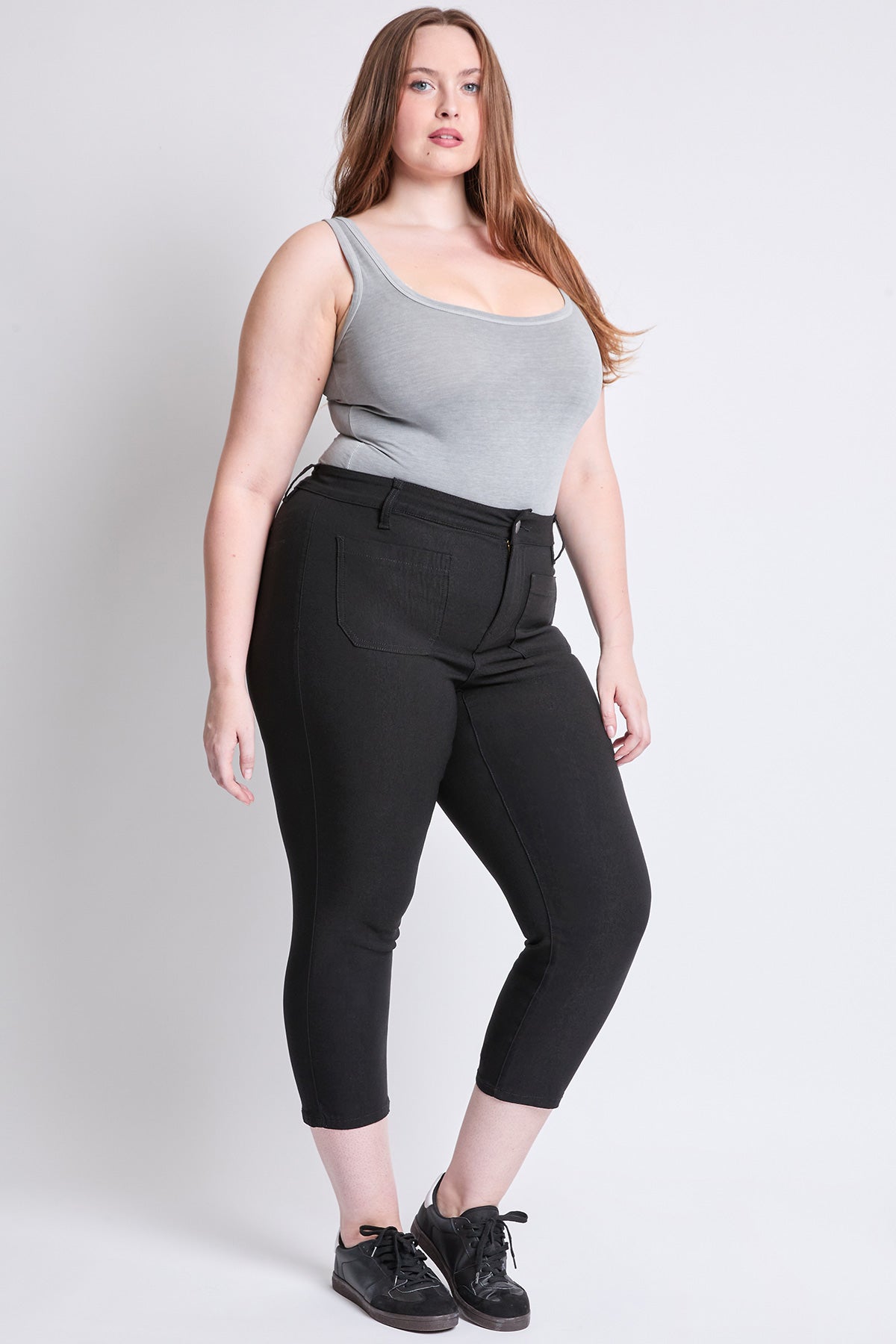 Women's Plus Hyperstretch Crop Straight  Pants YMI JEANS