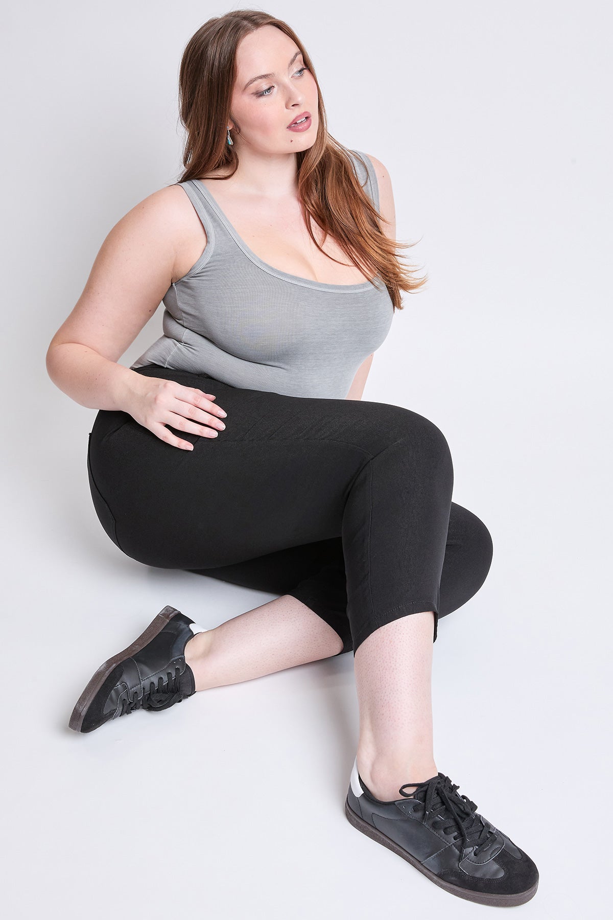 Women's Plus Hyperstretch Crop Straight  Pants YMI JEANS