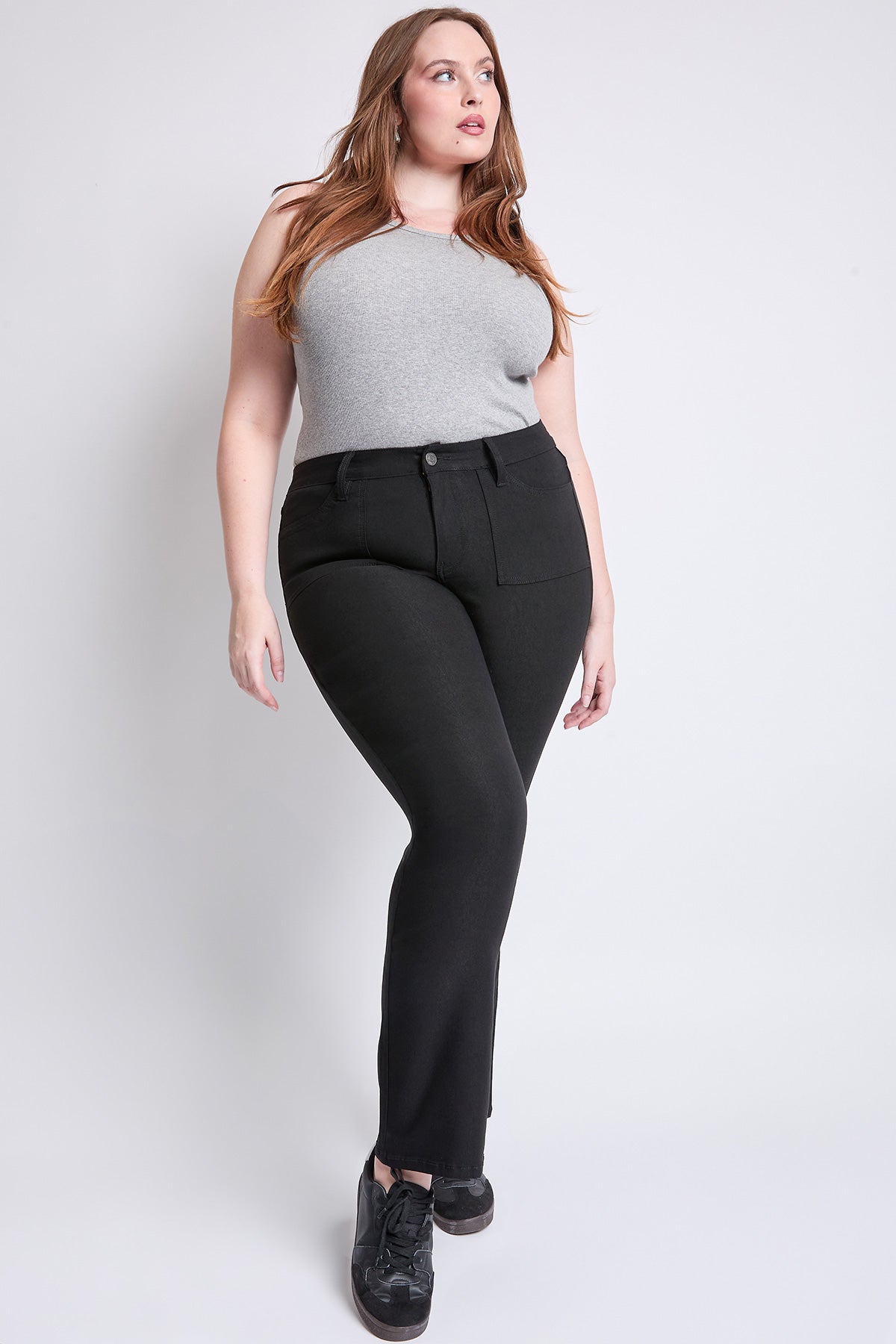 Women's Plus Hyperstretch Bootcut Pants YMI JEANS