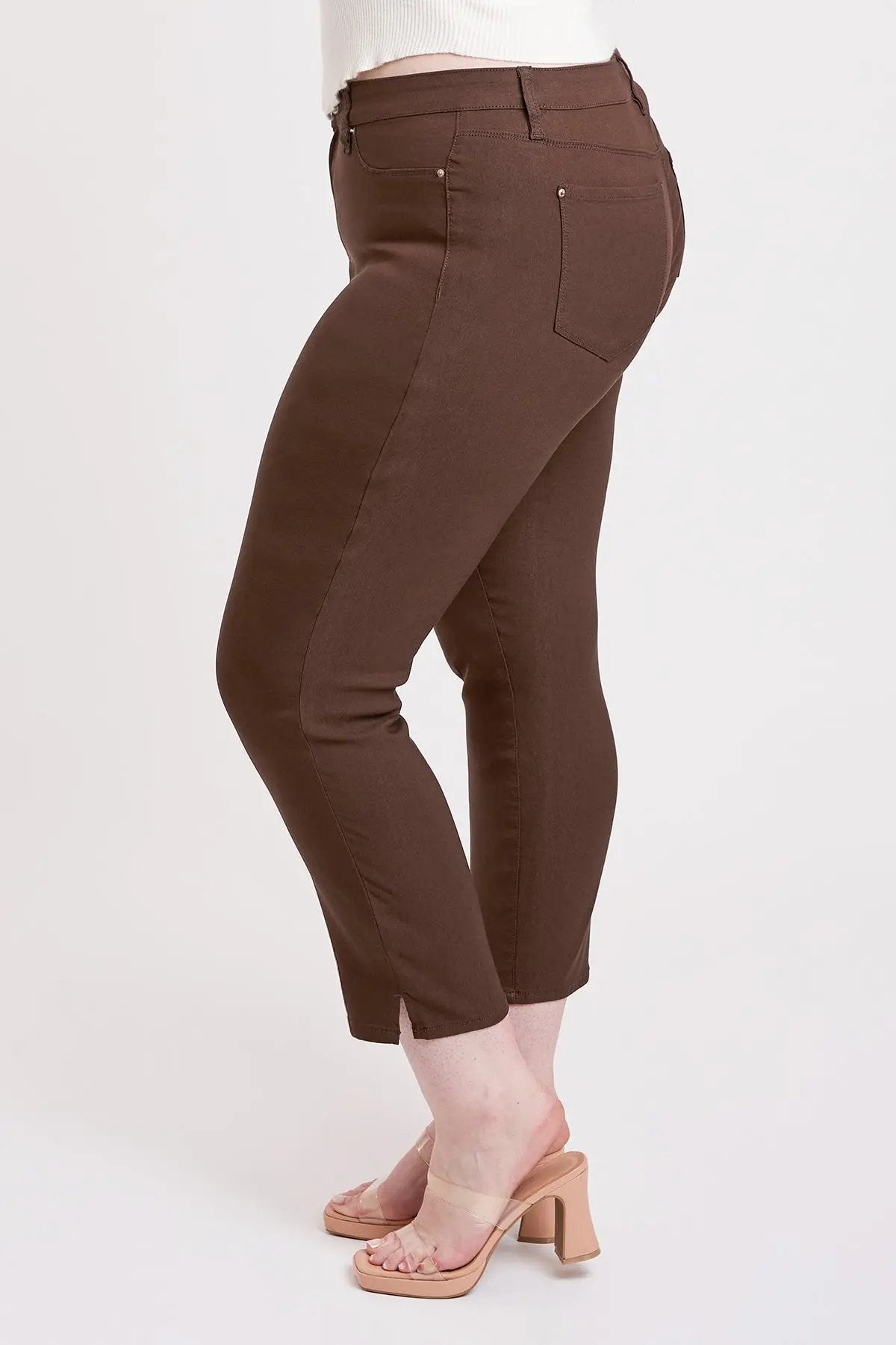 Women's Plus High Rise Hyperstretch Cropped Straight Pants - Love Salve