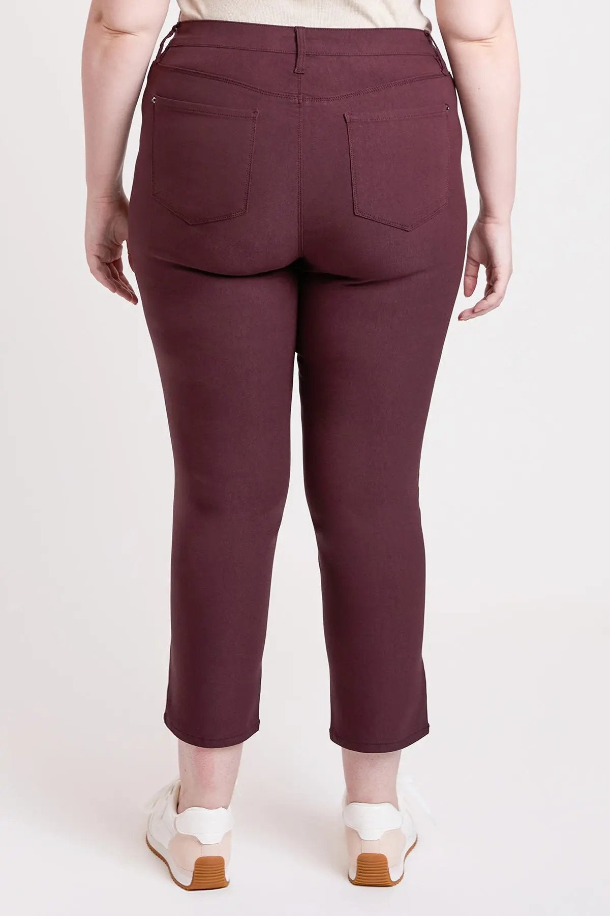 Women's Plus High Rise Hyperstretch Cropped Straight Pants - Love Salve