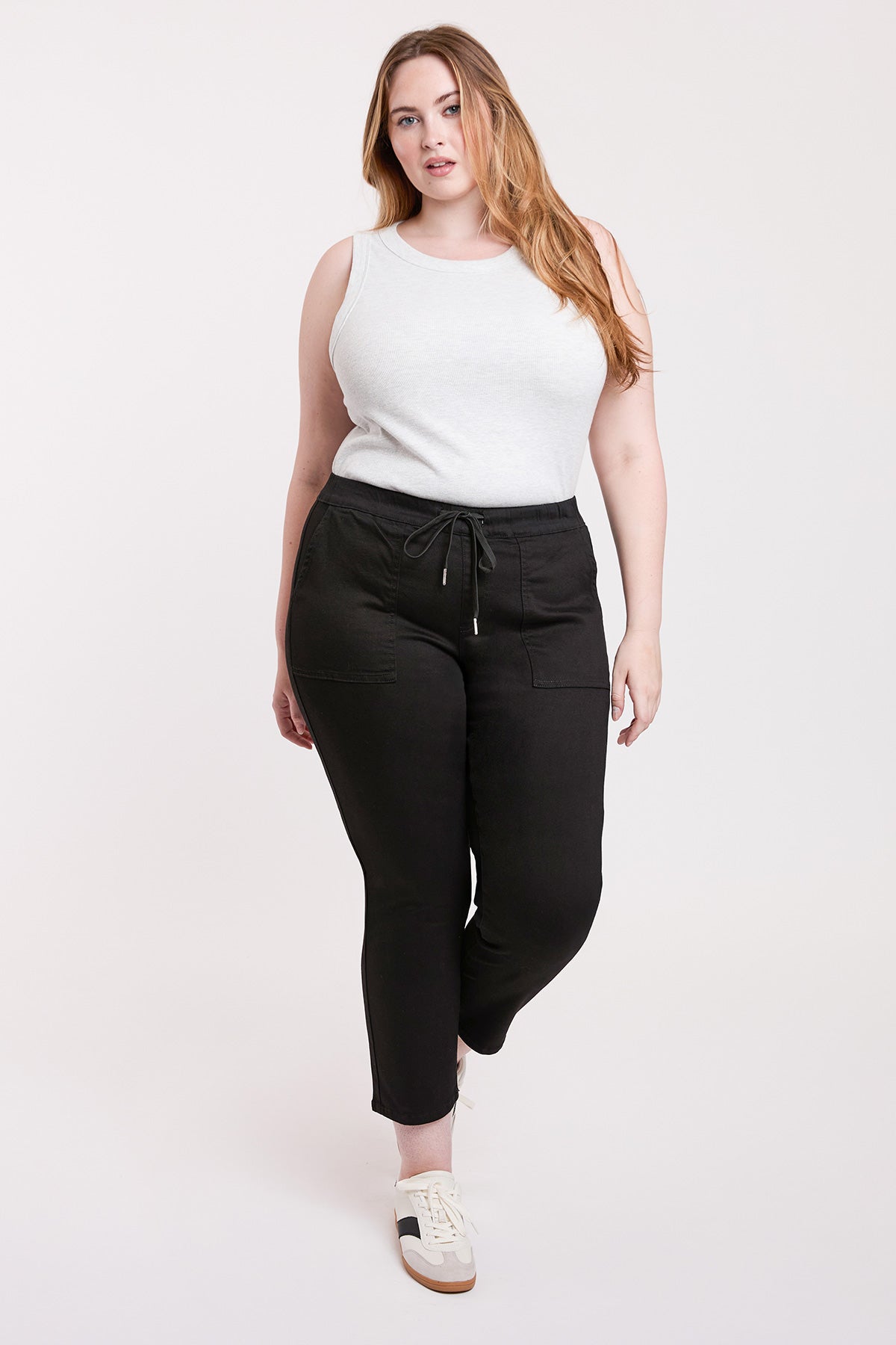 Women's Plus High Rise Pull On Straight  Jogger YMI JEANS