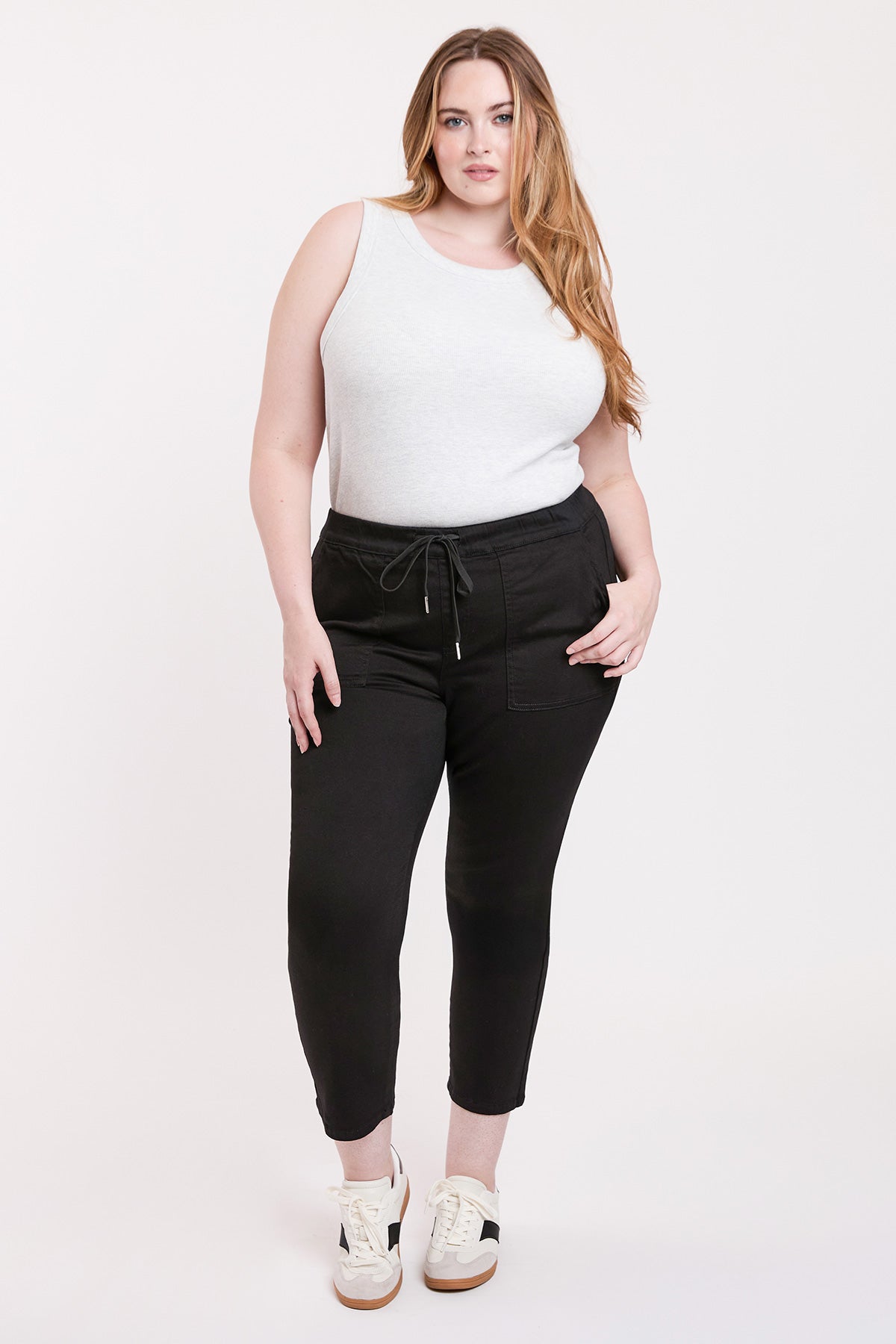 Women's Plus High Rise Pull On Straight  Jogger YMI JEANS