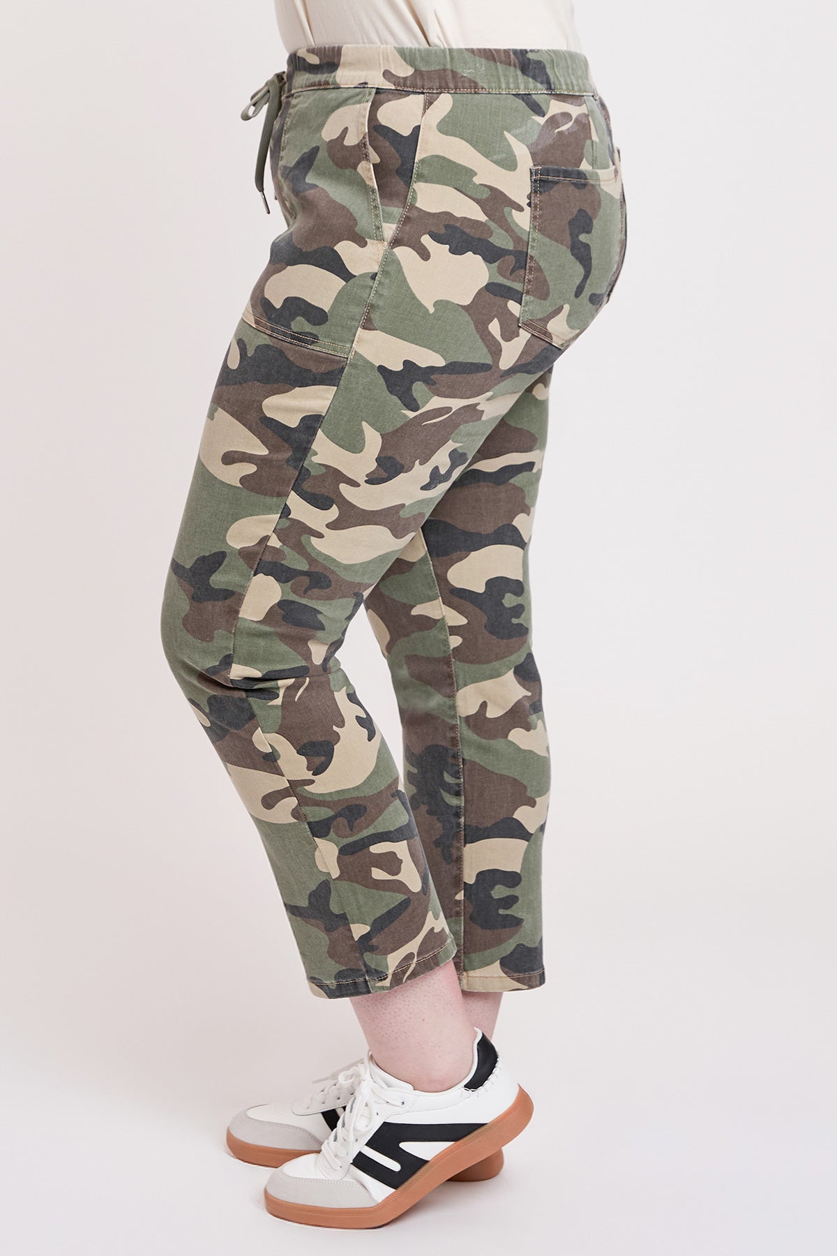 Women's Plus High Rise Pull On Straight  Jogger YMI JEANS