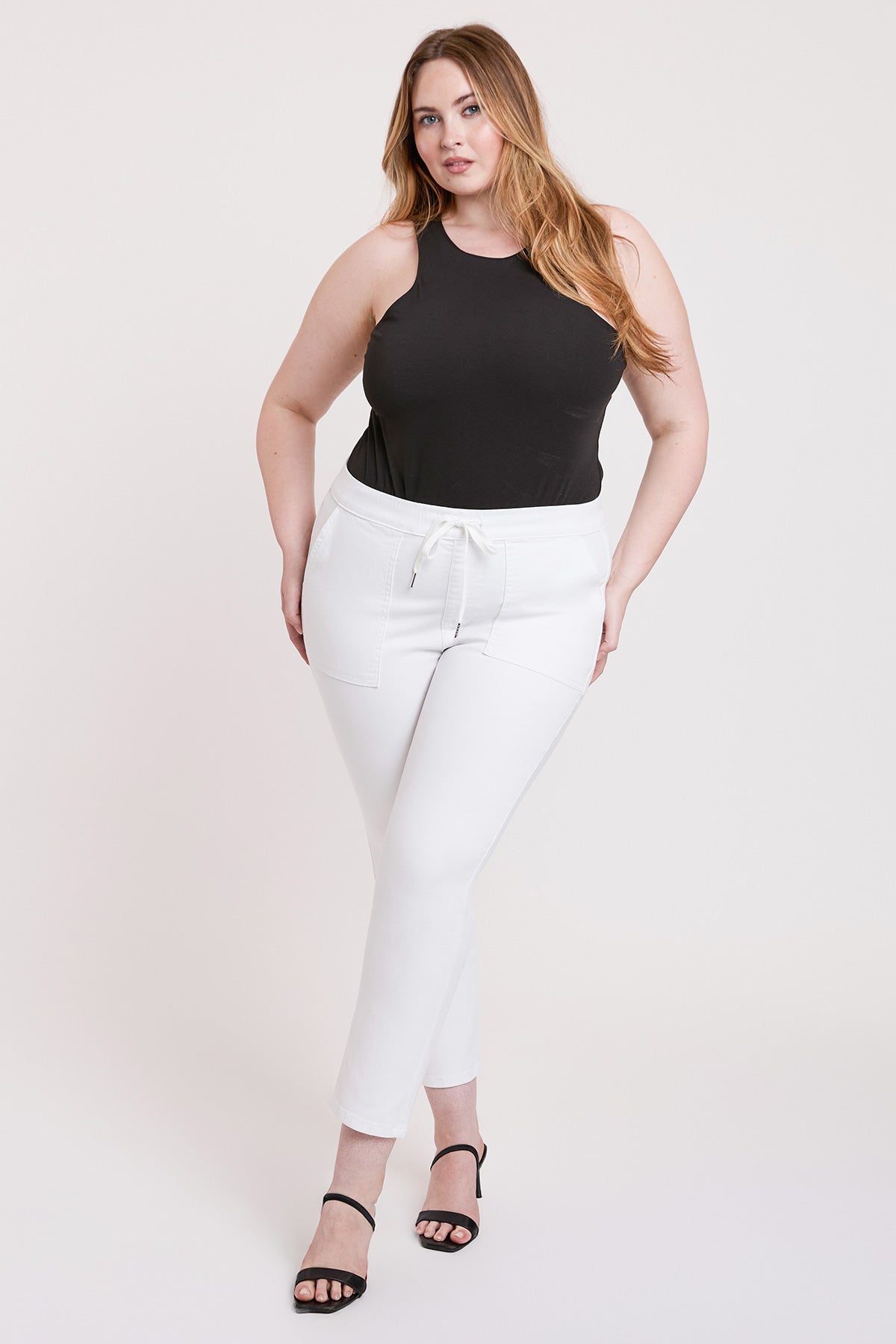 Women's Plus High Rise Pull On Straight  Jogger YMI JEANS