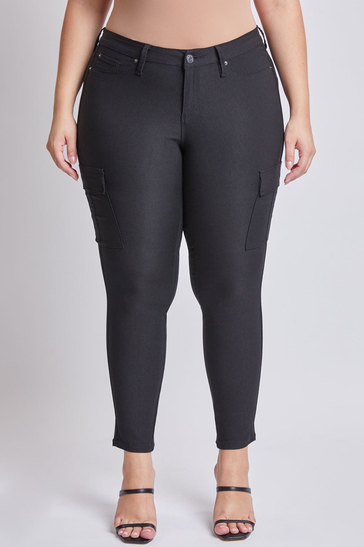 Women's Plus Hyperstretch Skinny Cargo Pants YMI JEANS