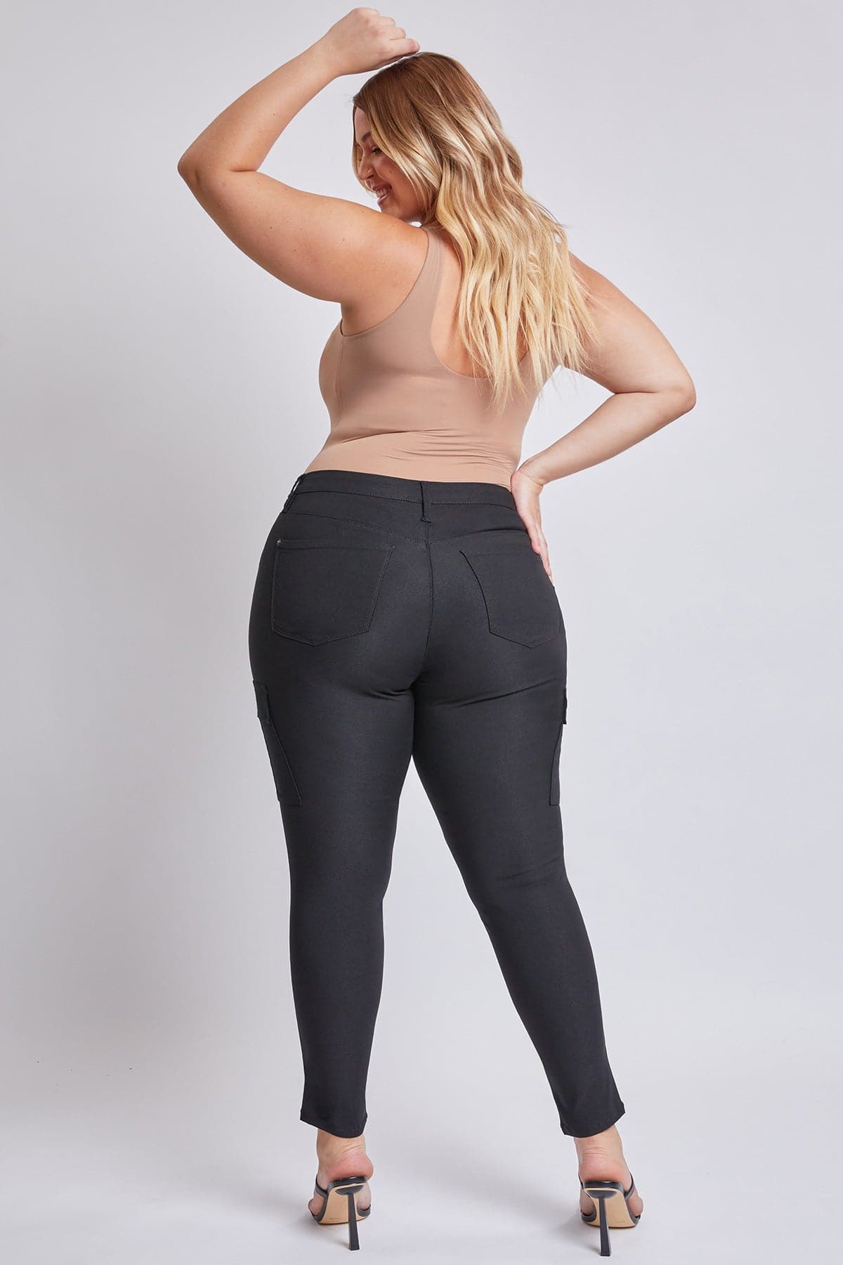 Women's Plus Hyperstretch Skinny Cargo Pants YMI JEANS