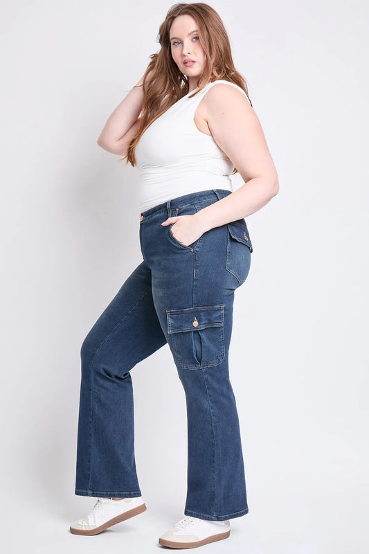 Women's Plus Low Rise Straight  Skater Jeans - Love Salve