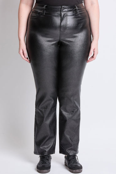 Women's Plus Hyperstretch Straight Leg Metallic Pant