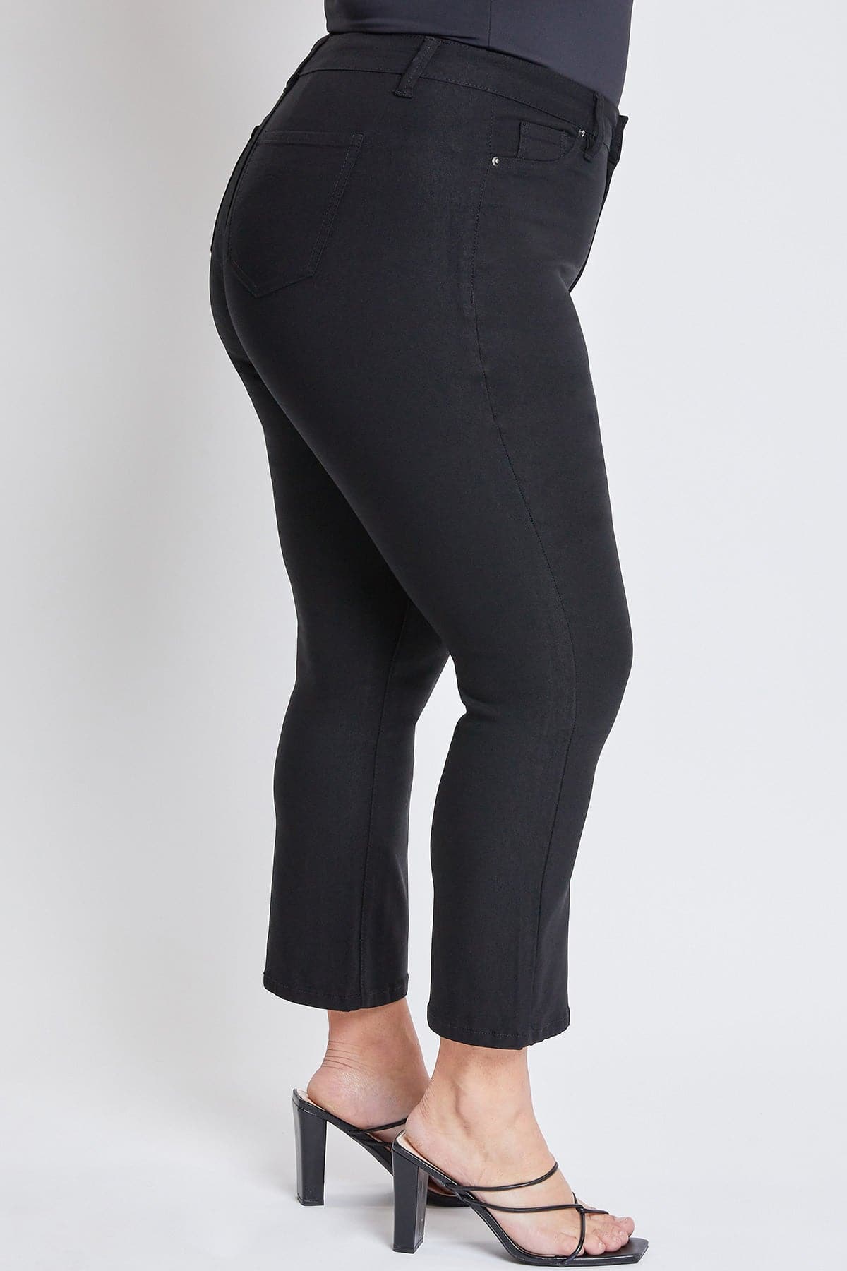 Women's Plus Hyperstretch Cropped Kick Flare Pants YMI JEANS