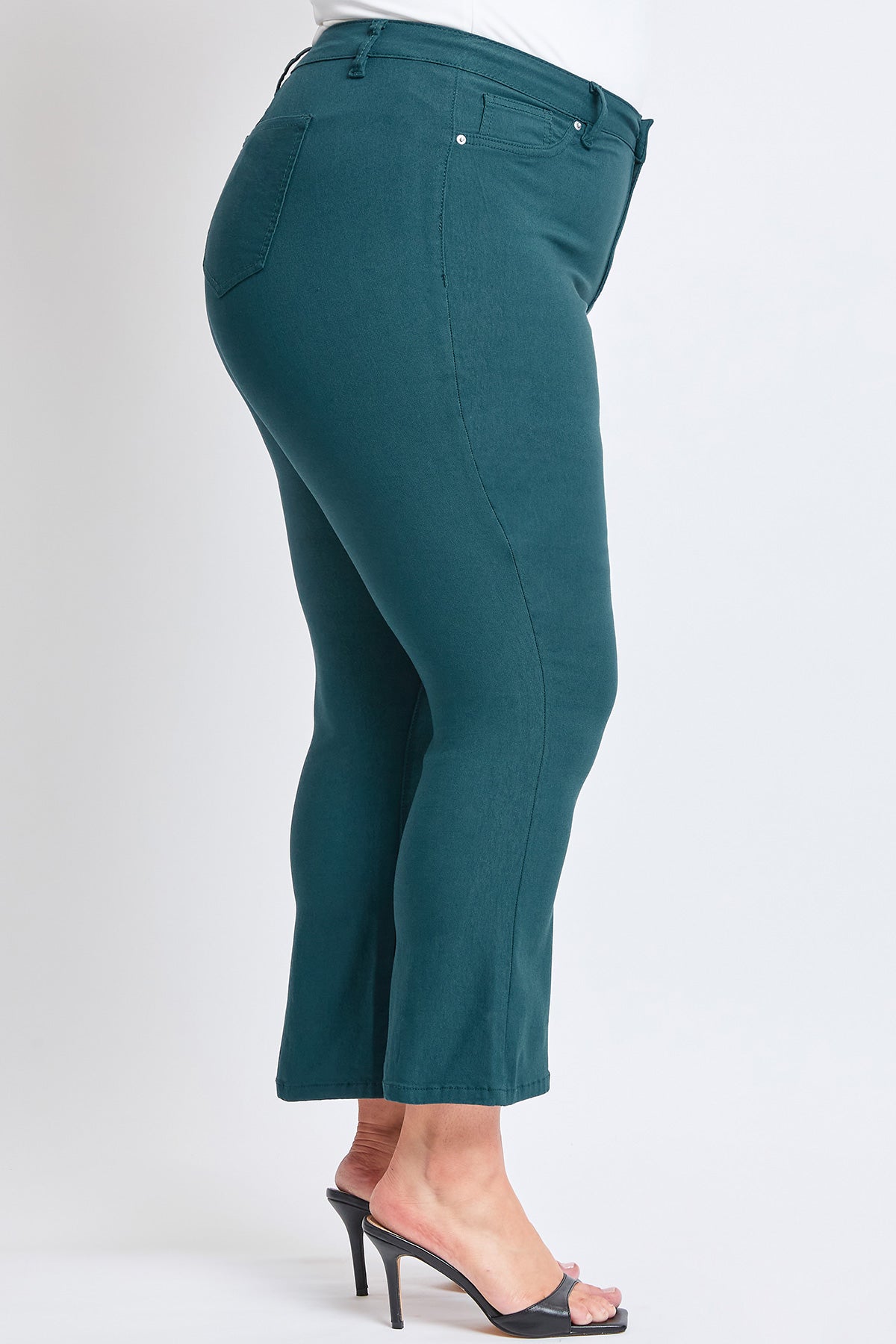 Women's Plus Hyperstretch Cropped Kick Flare Pants YMI JEANS