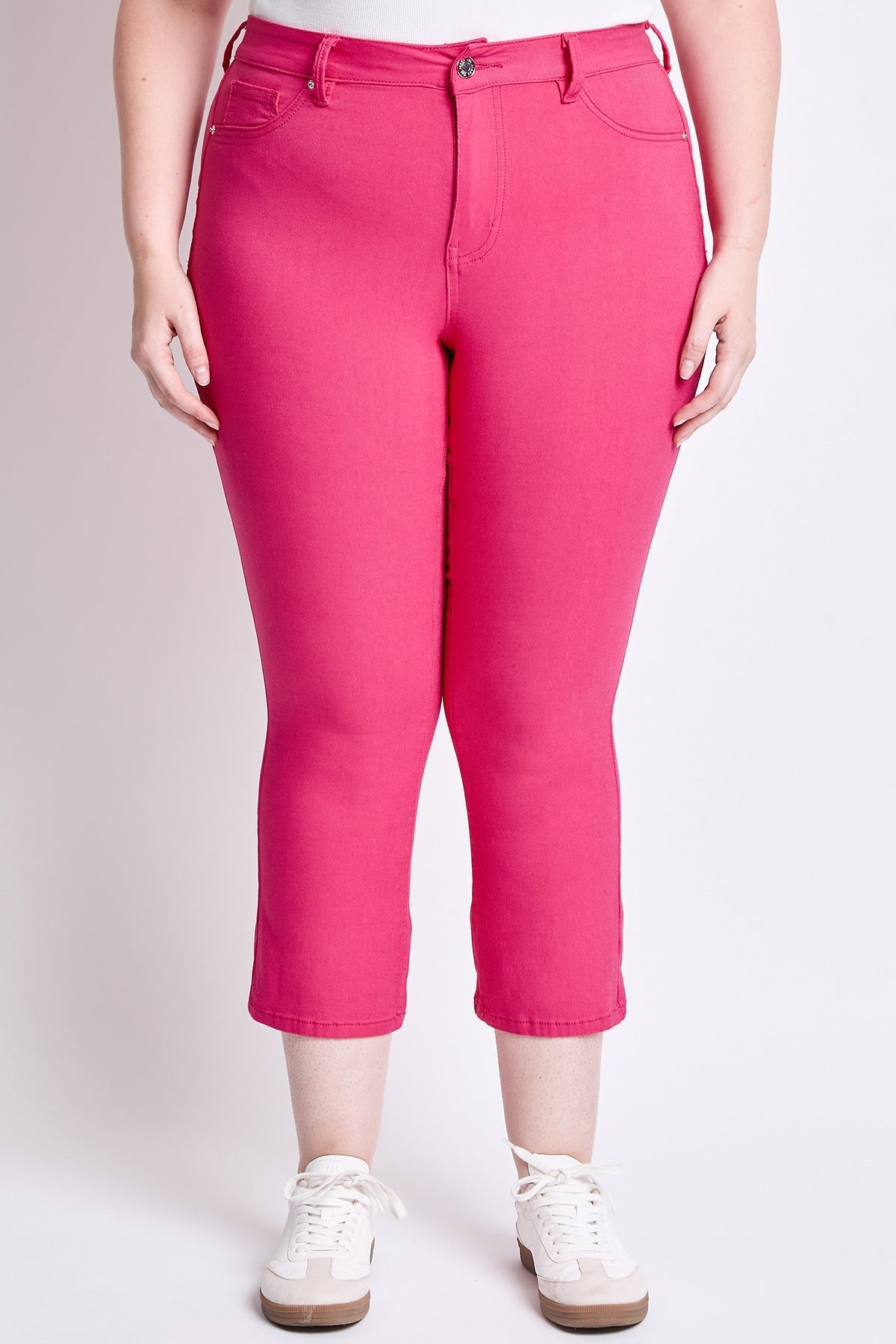 Women's Plus Hyperstretch Cropped Kick Flare Pants YMI JEANS