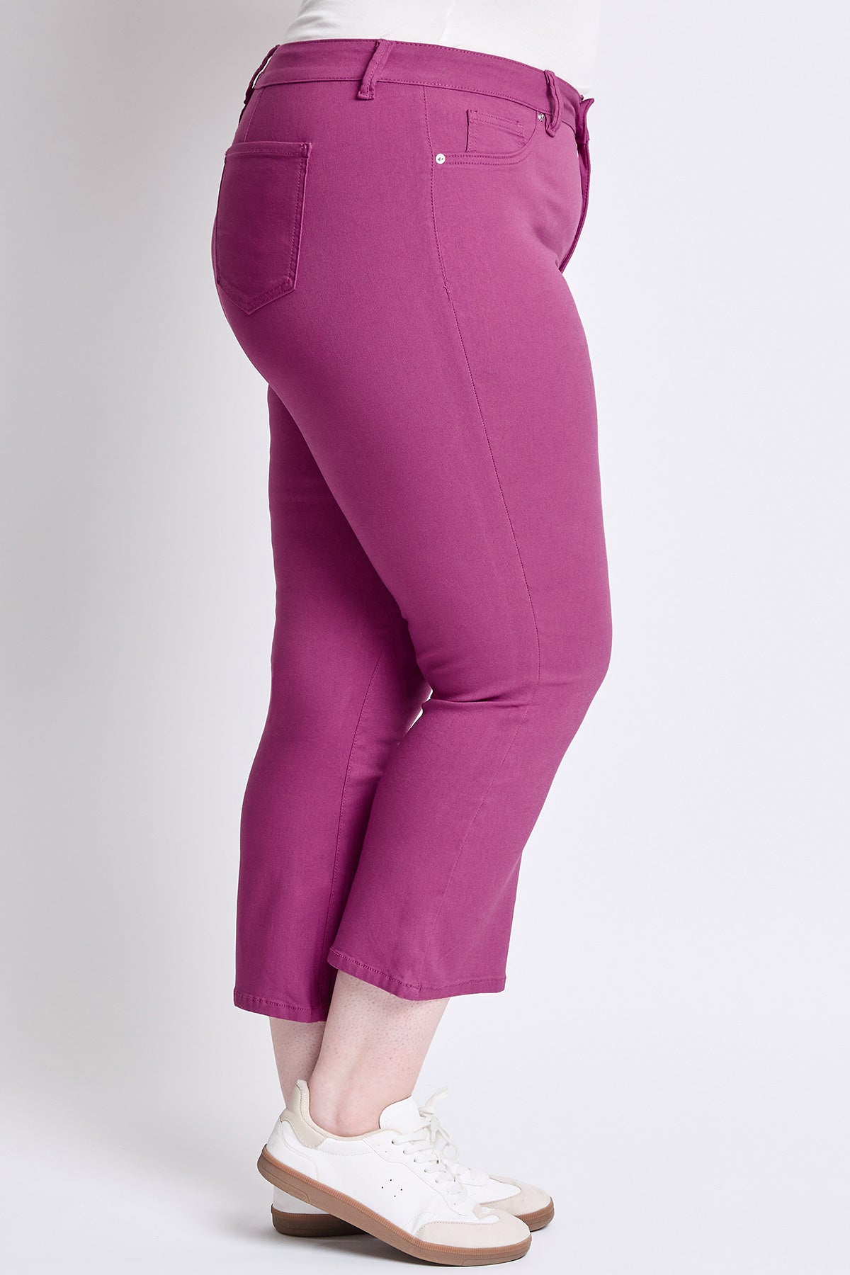 Women's Plus Hyperstretch Cropped Kick Flare Pants YMI JEANS