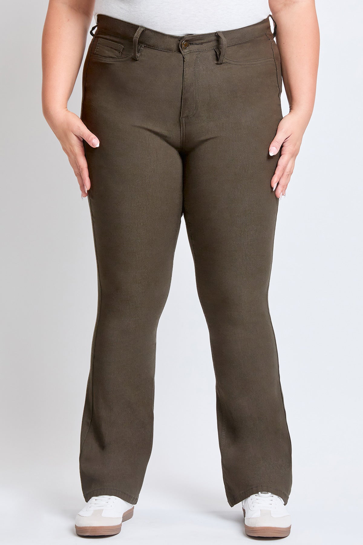 Women's Plus Hyperstretch Flare Pants YMI JEANS