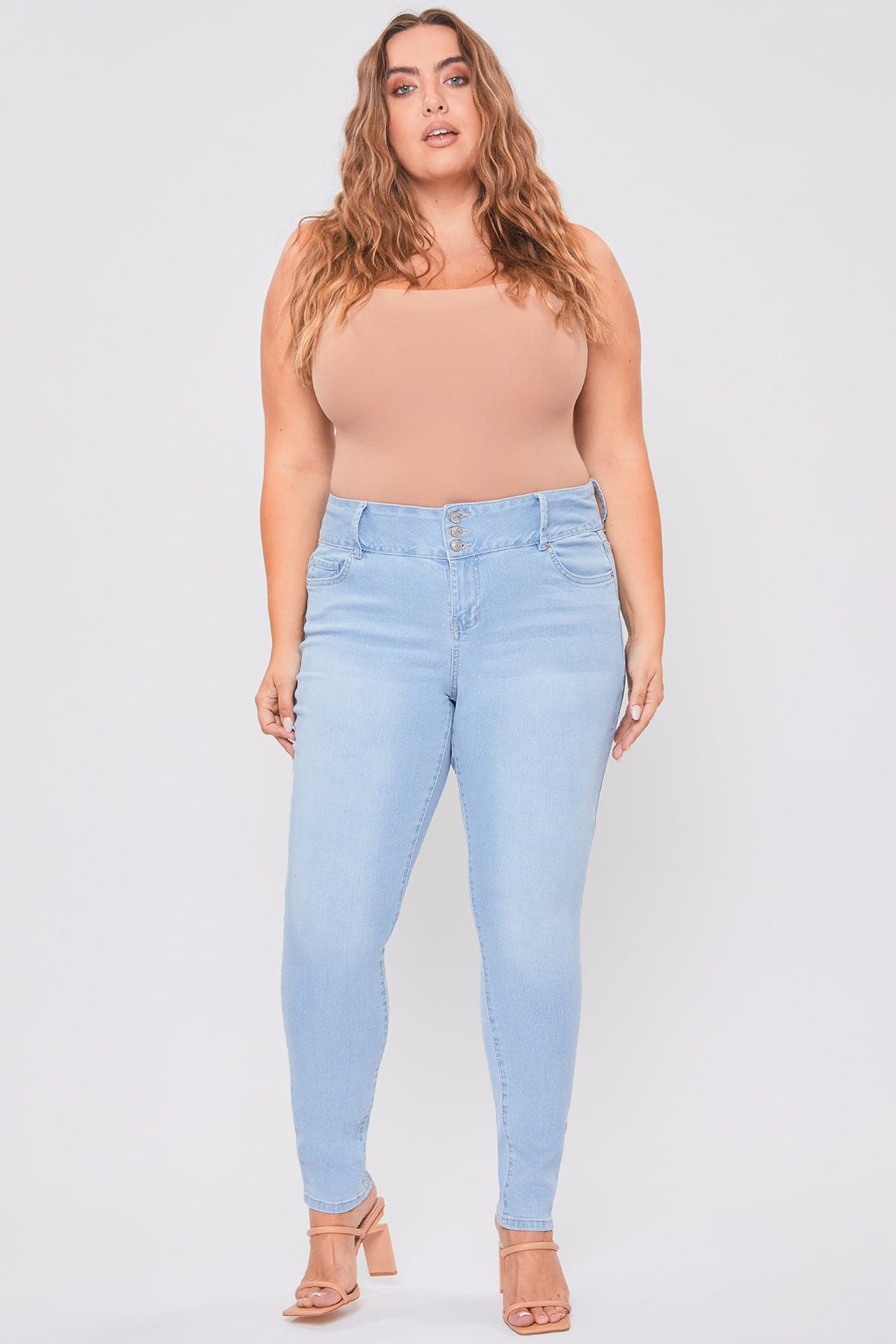 Women's Plus Essential Sustainable Skinny Jeans - Love Salve 