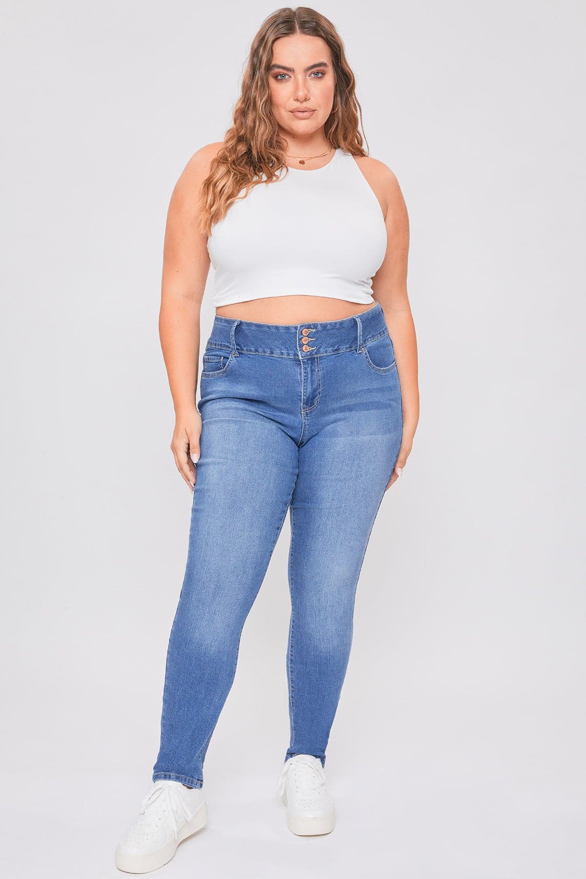 Women's Plus Essential Sustainable Skinny Jeans - Love Salve 