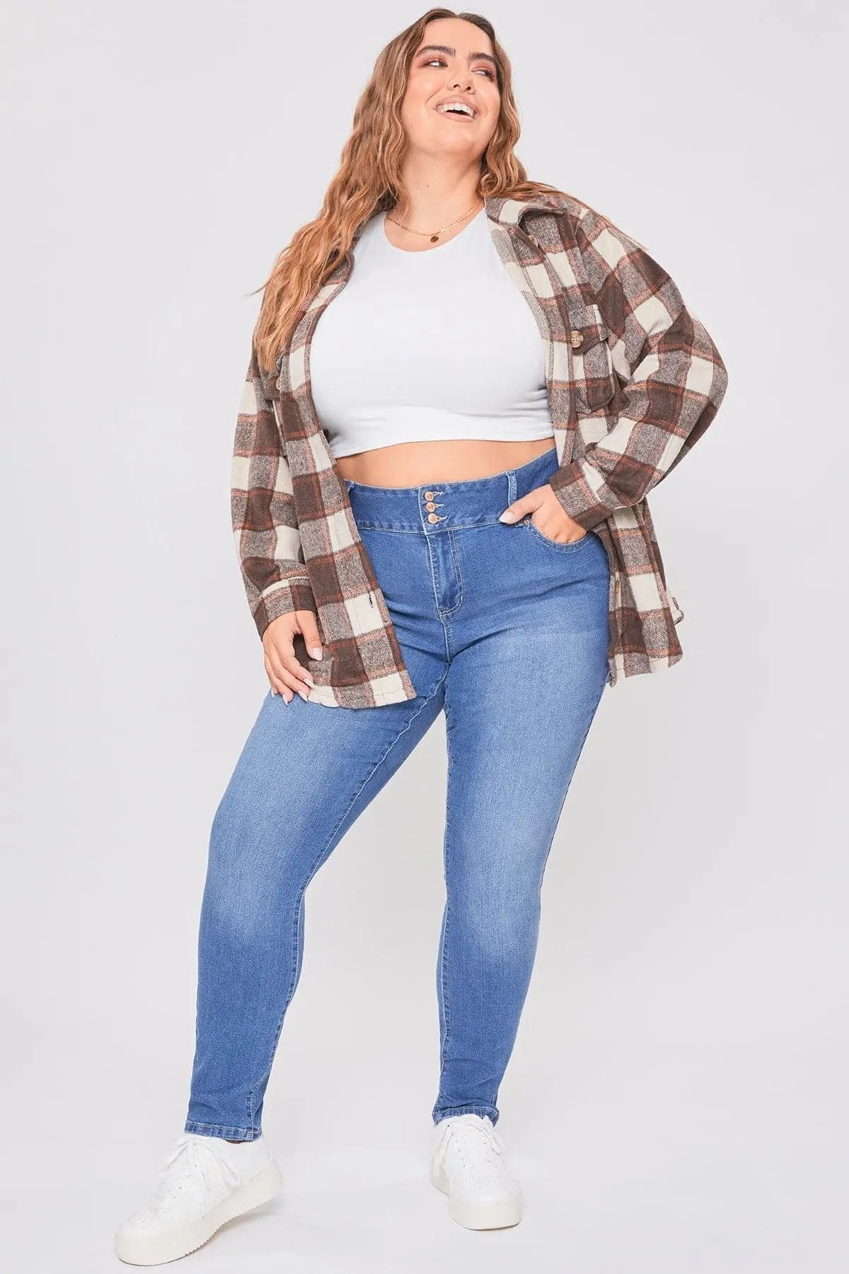 Women's Plus Essential Sustainable Skinny Jeans - Love Salve