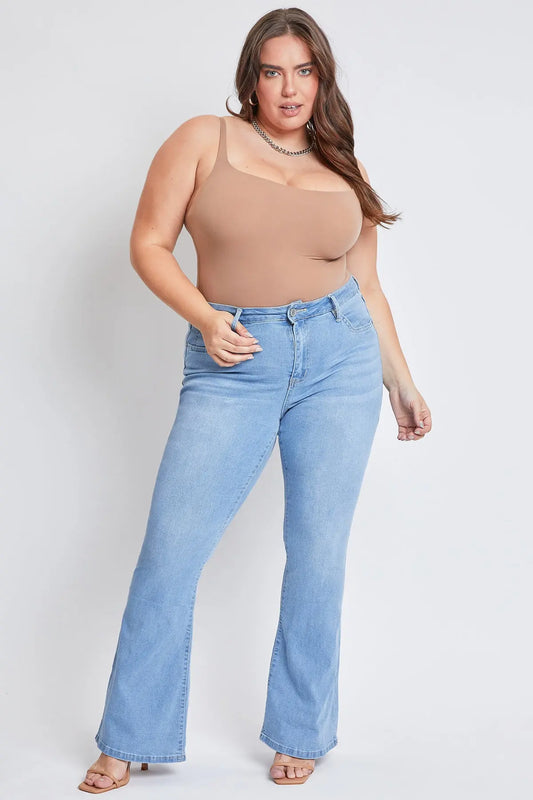 Women's Plus Size Basic Flare Jeans YMI JEANS