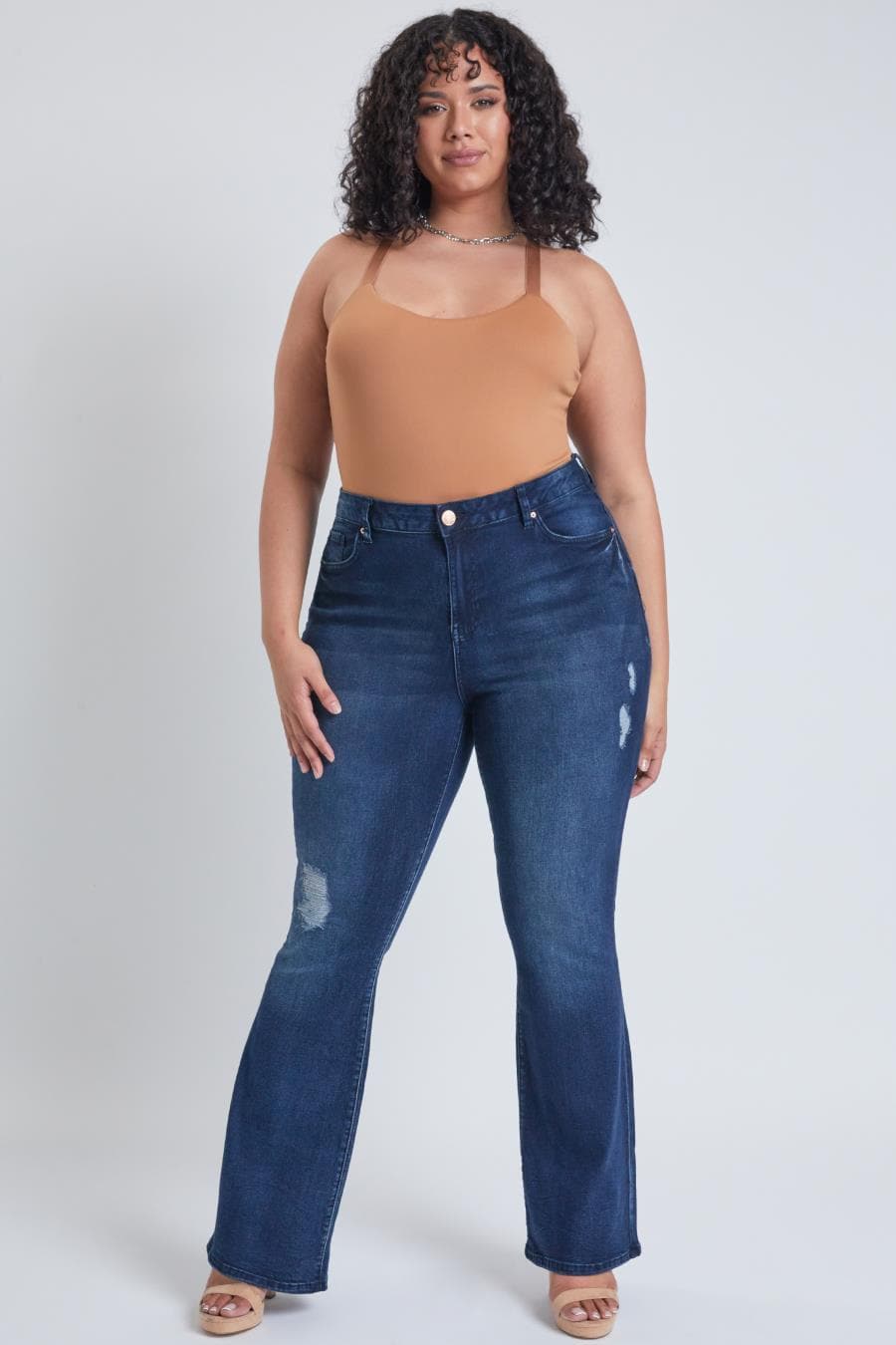 Women's Plus Size Basic Flare Jeans YMI JEANS