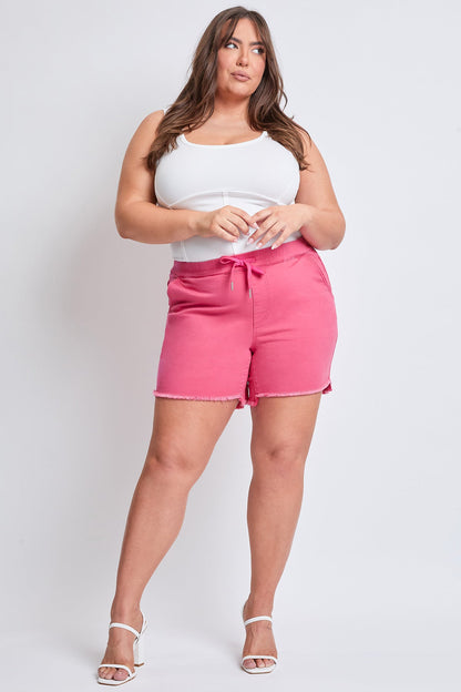 YMI JEANS: Plus Size Frayed Shorts