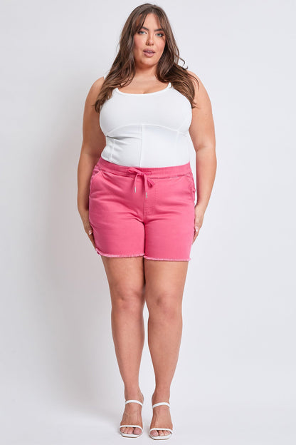 YMI JEANS: Plus Size Frayed Shorts