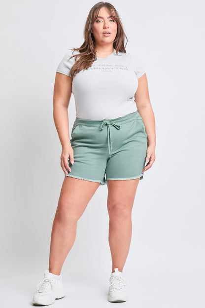 YMI JEANS: Plus Size Frayed Shorts