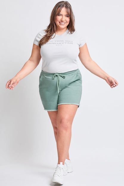 YMI JEANS: Plus Size Frayed Shorts