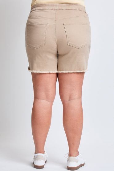 YMI JEANS: Plus Size Frayed Shorts