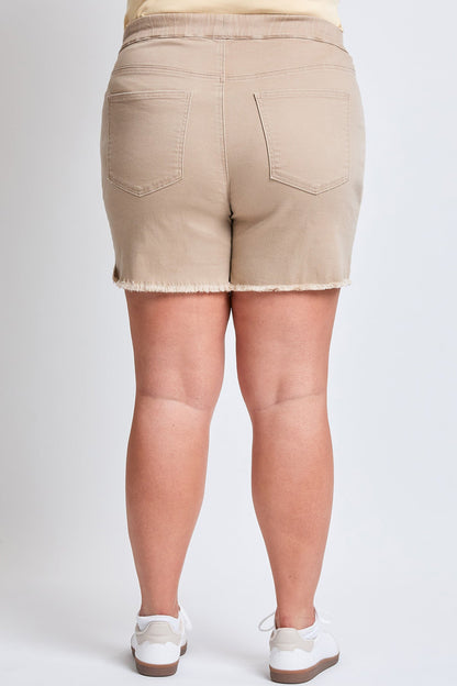 YMI JEANS: Plus Size Frayed Shorts