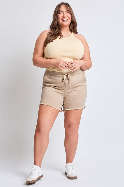 YMI JEANS: Plus Size Frayed Shorts