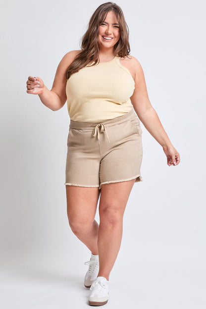 YMI JEANS: Plus Size Frayed Shorts