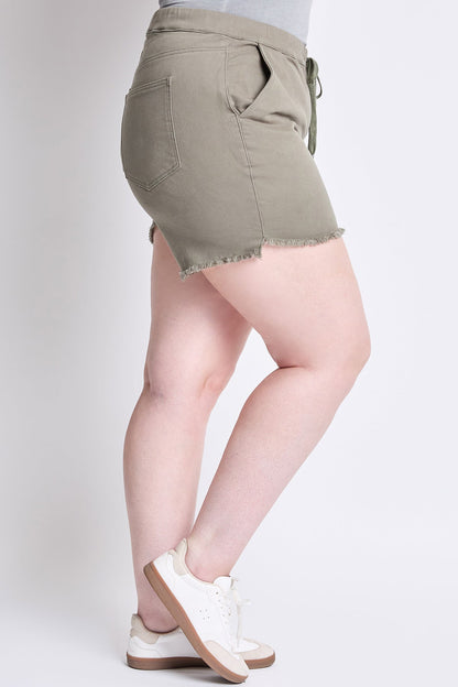 YMI JEANS: Plus Size Frayed Shorts