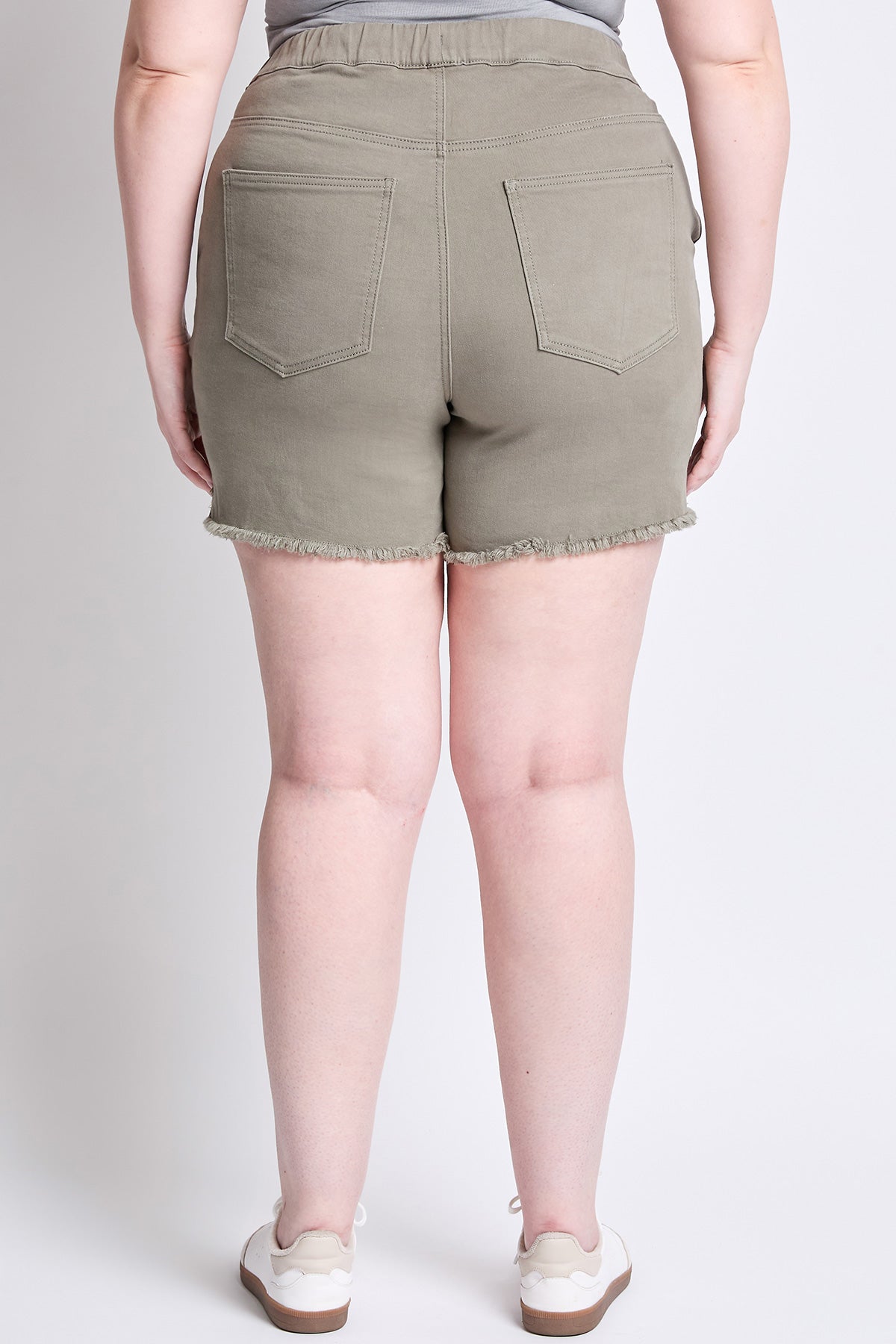 YMI JEANS: Plus Size Frayed Shorts