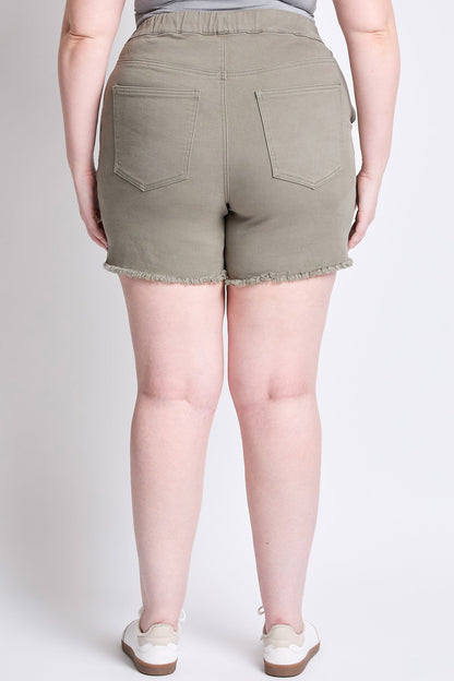 YMI JEANS: Plus Size Frayed Shorts