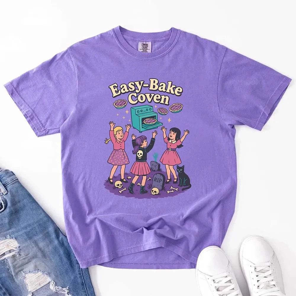 Easy Bake Coven Comfort Colors Shirt – Vintage 90s Horror Halloween Tee Adorb Custom Tees
