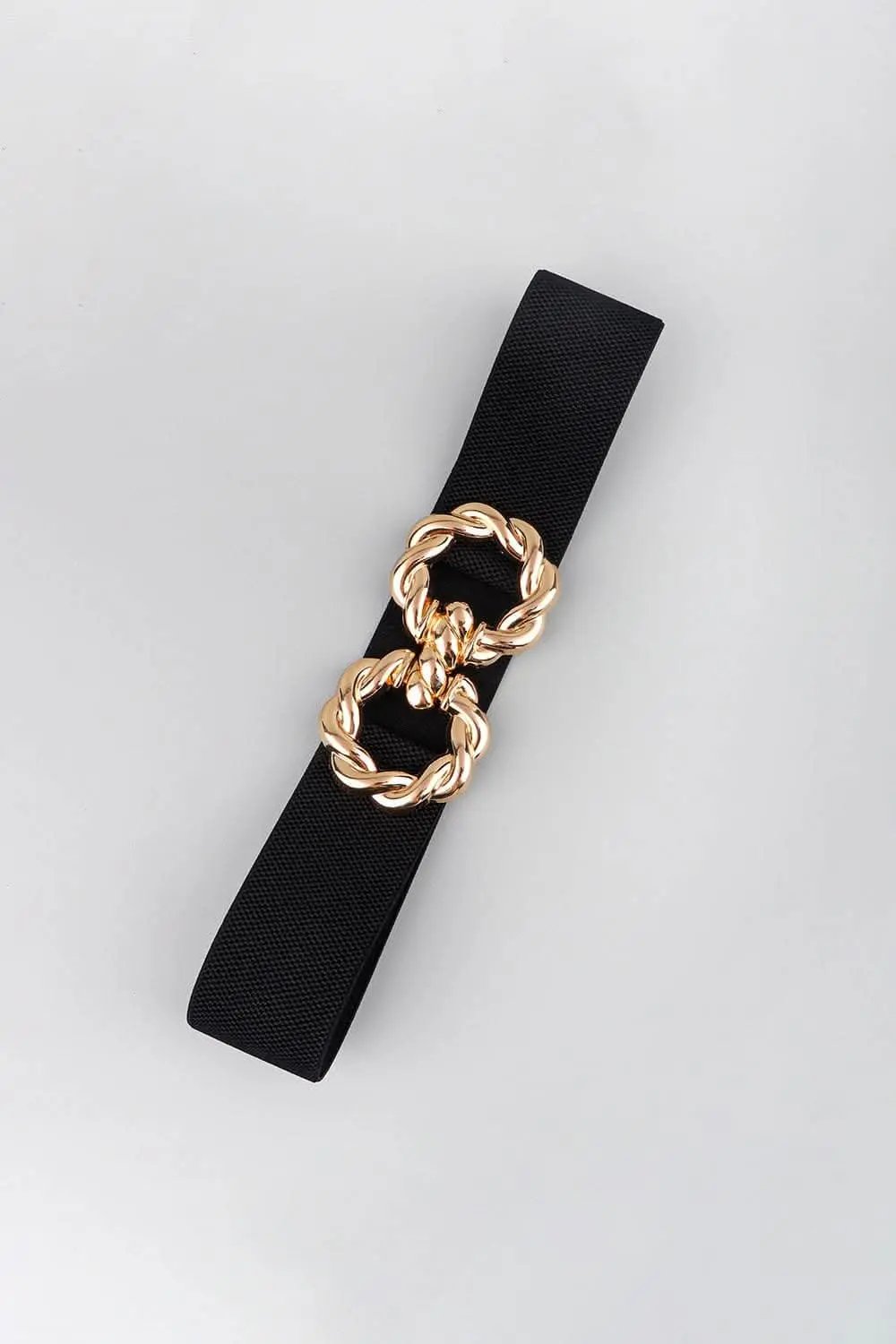 Elastic belt with zinc alloy buckle - Love Salve 