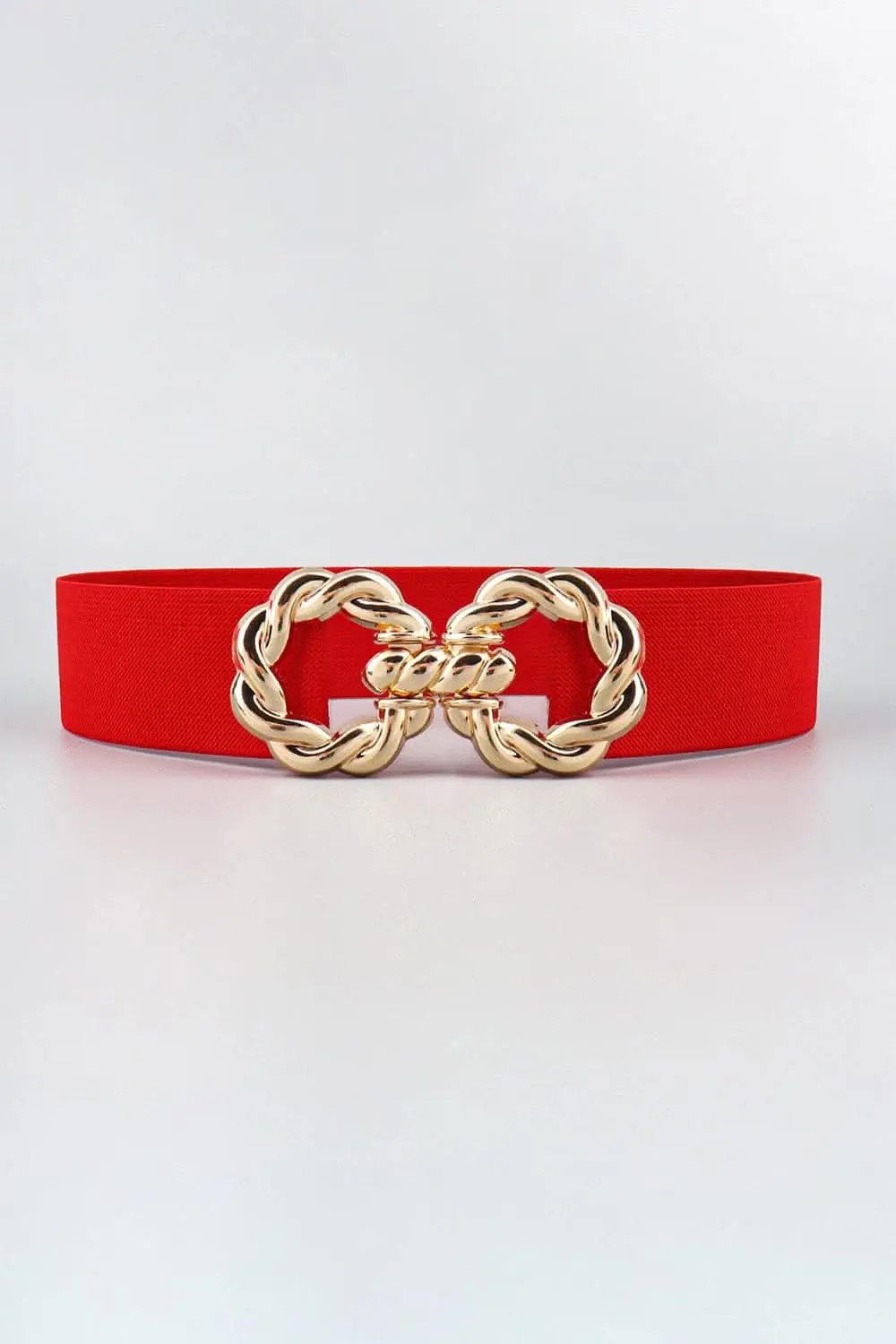 Elastic belt with zinc alloy buckle - Love Salve 