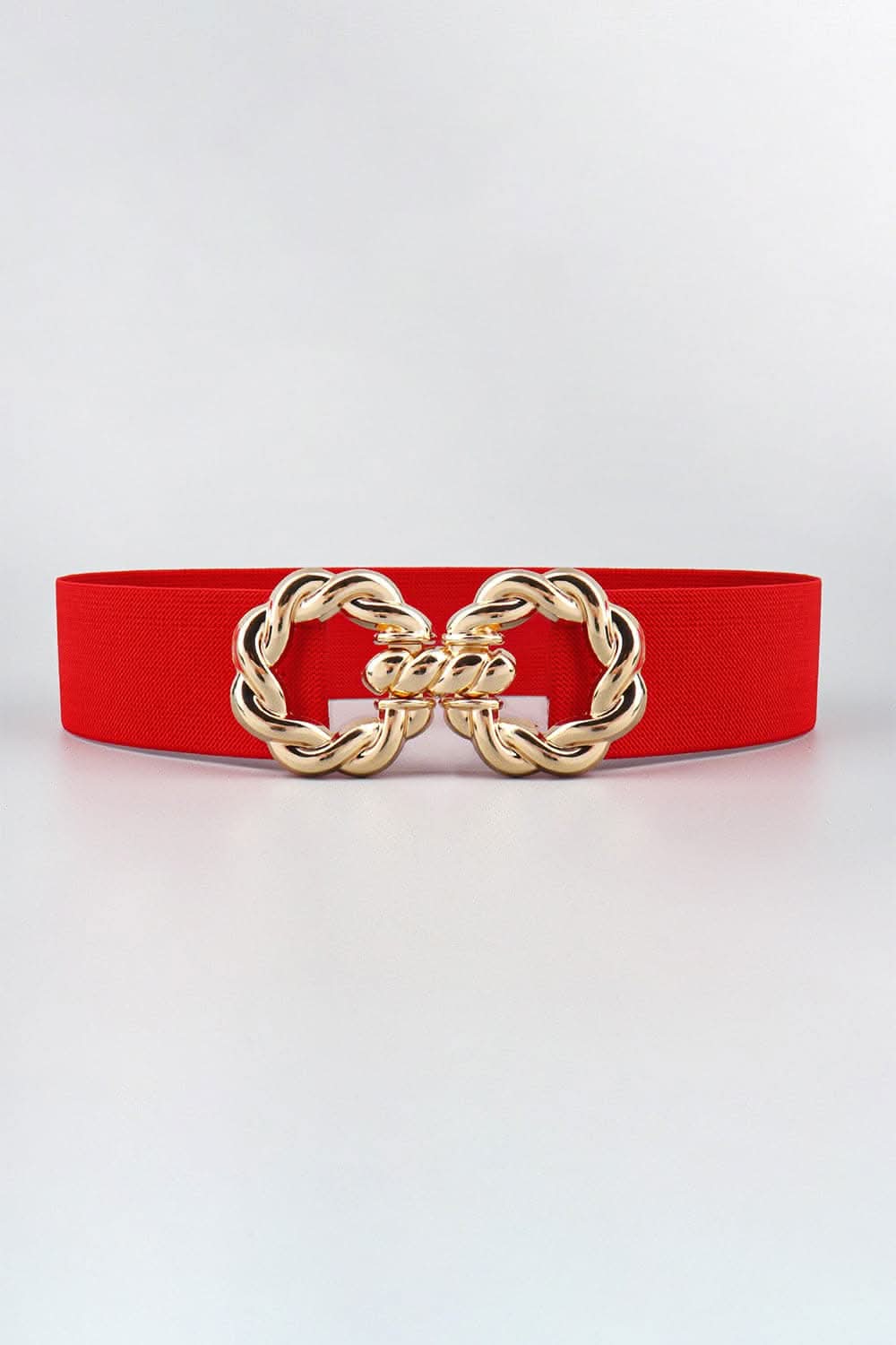 Elastic belt with zinc alloy buckle - Love Salve 