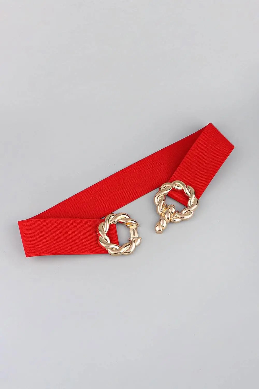 Elastic belt with zinc alloy buckle - Love Salve 