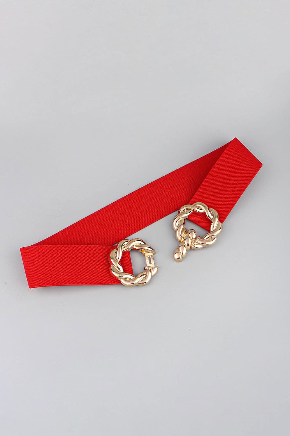 Elastic belt with zinc alloy buckle - Love Salve 
