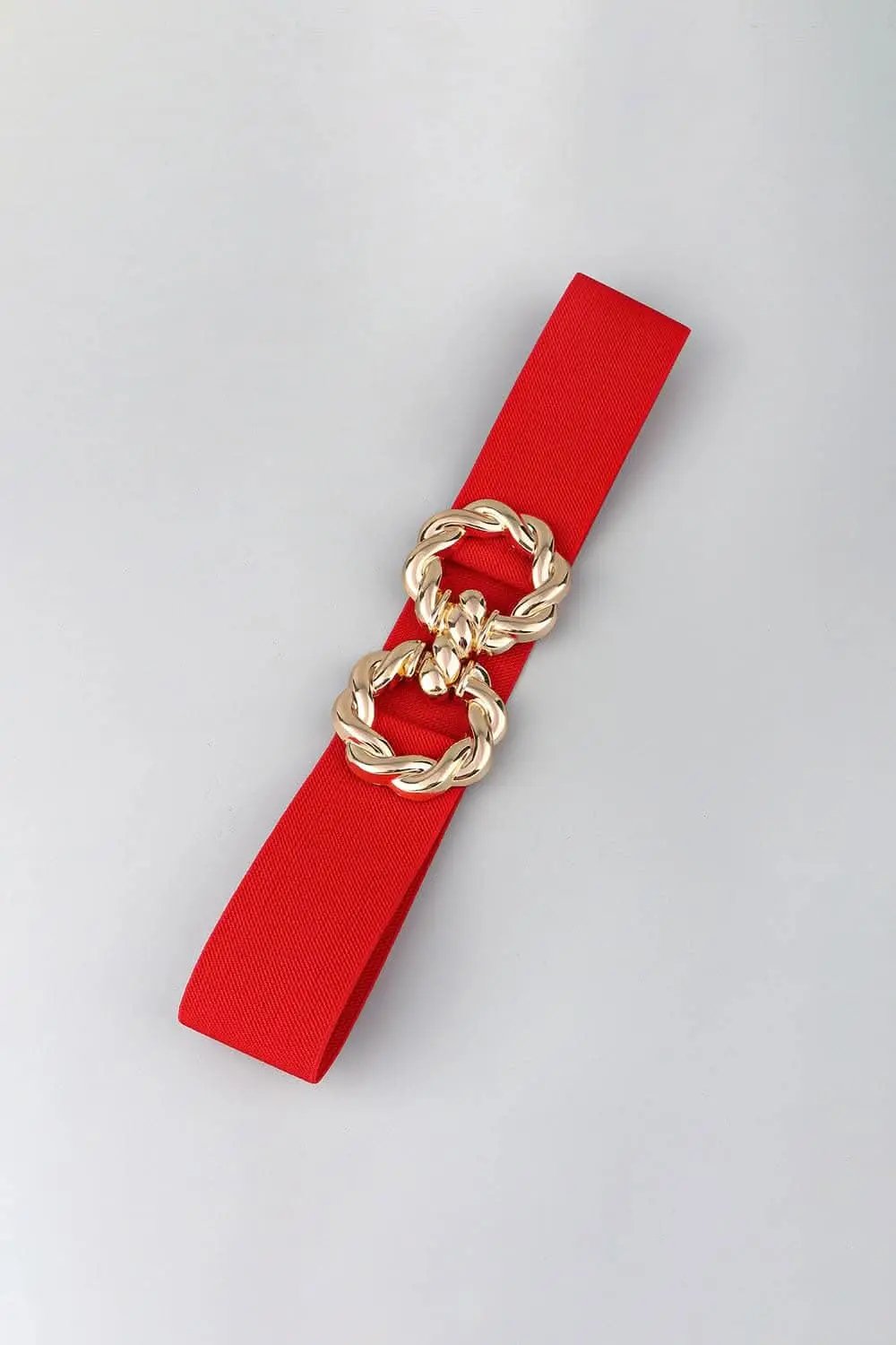 Elastic belt with zinc alloy buckle - Love Salve 