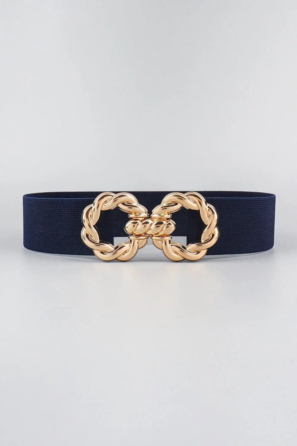 Elastic belt with zinc alloy buckle - Love Salve 