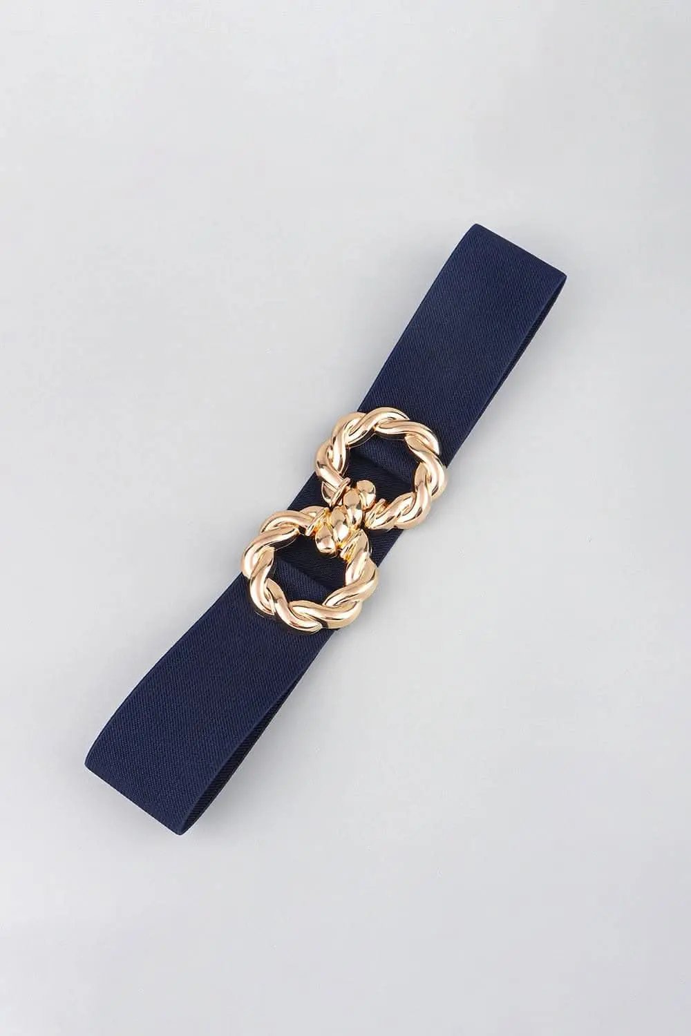 Elastic belt with zinc alloy buckle - Love Salve 
